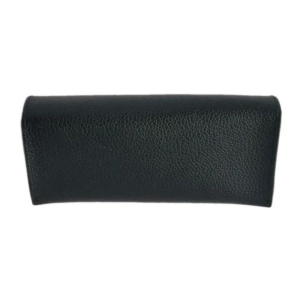 GUESS Eyeglass Sunglass Case Black Faux Leather Magnetic Clclosure Eyewear Hard